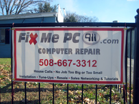 Example banner as commercial signage